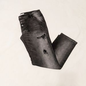 ✨HP✨ Free People Distressed High Rise Button Fly